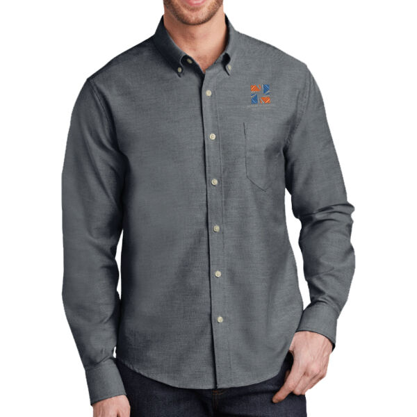 Port Authority® Untucked Fit SuperPro™ Oxford Shirt Thumbnail