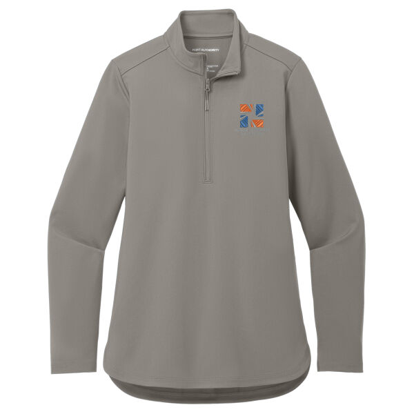Port Authority® Women's C-FREE® Double Knit 1/4-Zip Thumbnail